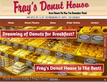 Tablet Screenshot of fraysdonuthouse.com